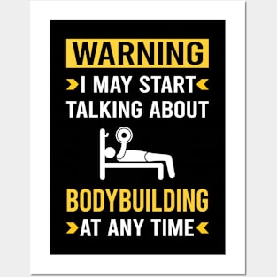 Warning Bodybuilding Bodybuilder Posters and Art